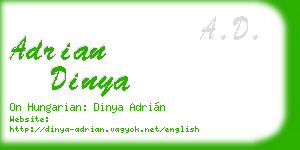adrian dinya business card