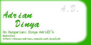 adrian dinya business card